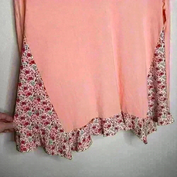 Matilda Jane Sing it out long sleeve swing top peach floral Sz S - Picture 5 of 7